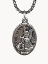 Load image into Gallery viewer, Saint Christopher &amp; Guardian Angel Medal Necklace