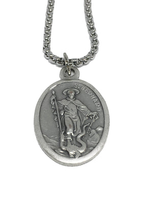 Saint Bernard Medal Necklace