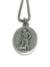 Load image into Gallery viewer, Saint Lazarus Medal Necklace