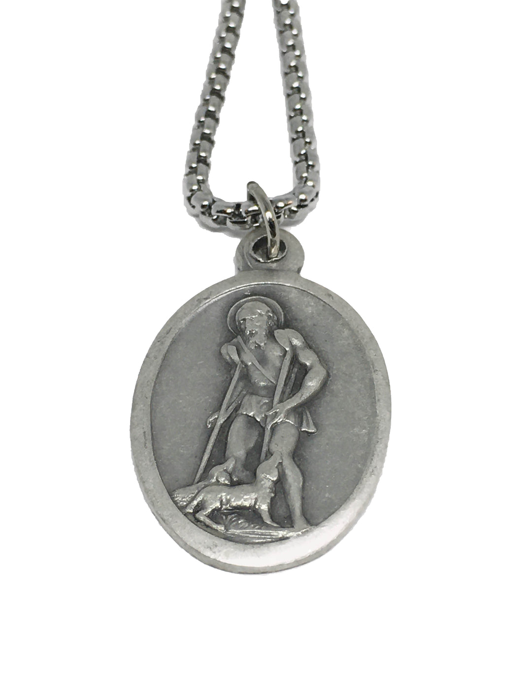 Saint Lazarus Medal Necklace
